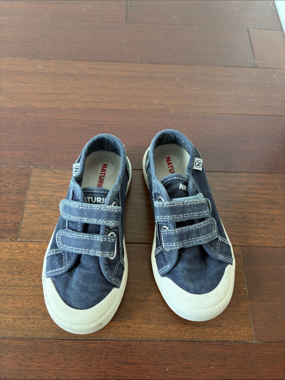 Naturino Kids Navy Canvas Double-Velcro Sneakers